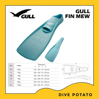 Gull Mew Fins Fullfoot M,L,XL (2/2)