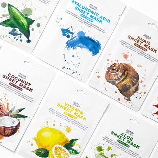 ❤️TENZERO Sheet Mask 25ml แผ่นมาส์กสำหรับทุกปัญหาผิว Hyaluronic acid/Snail/Collagen