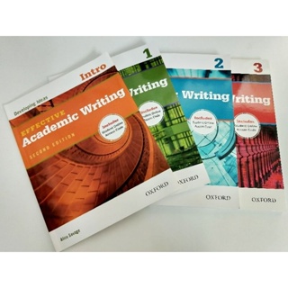หนังสือพัฒนาการเขียนภาษาอังกฤษ Effective Academic Writing พร้อมโค๊ดสำหรับเรียนออนไลน์
