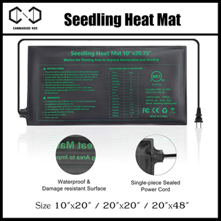 Seedling Heat Mat Hydroponic Heating Pad Waterproof Warming mat ขนาด 10"x20" / 20"x20" / 20"x48"