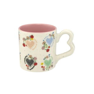 Cath Kidston Love Mug Frill Heart Flowers White