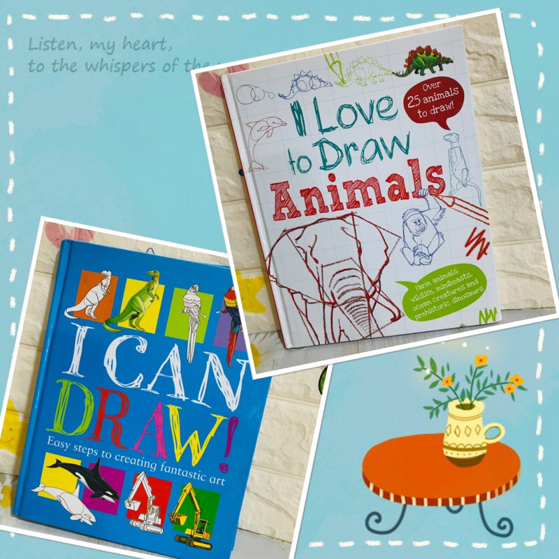 I Can Draw !, I Love to Draw Animals ปกแข็งมือสอง-al1 | Shopee Thailand