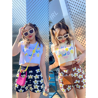 daisy smile short pants 🖤🤎