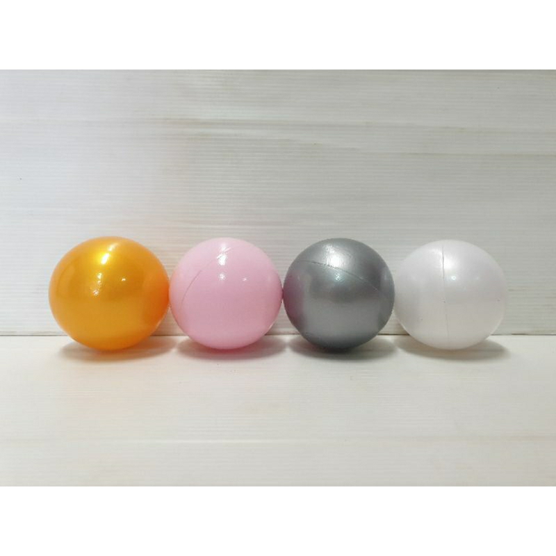 บอล-ไฮโซ-สีมุก-บอลปาร์ตี้-บอลเด็ก-ลูกบอล-บอลพลาสติกถุงละ100ลูก-ไซส์ใหญ่-ขนาดเส้นผ่านศูนย์กลาง8cm-หรือ9-5นิ้ว-วัดรอบลูก