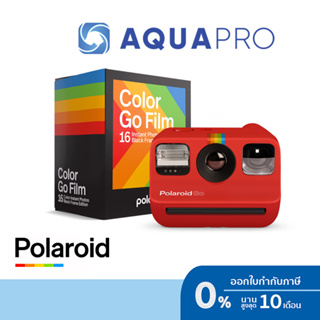 Polaroid Go (Red) Instant Camera GO Analog สีแดง ประกันศูนย์ไทย + Polaroid Go Color Film Double Pack Instant Film Black