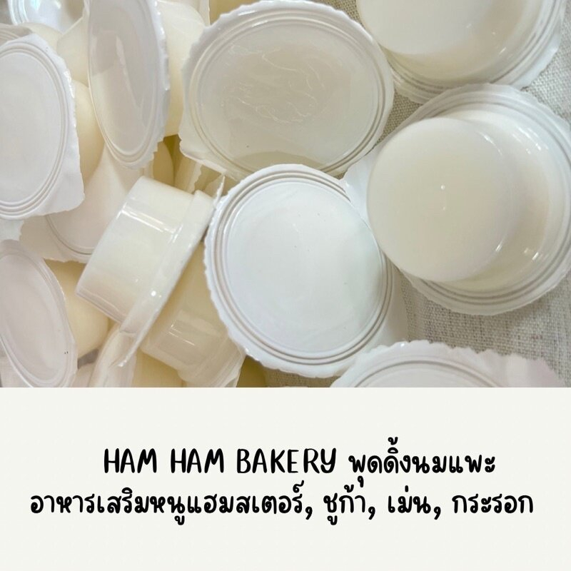 พุดดิ้งนมแพะ-ถ้วยละ-hamham-bakery-goat-milk