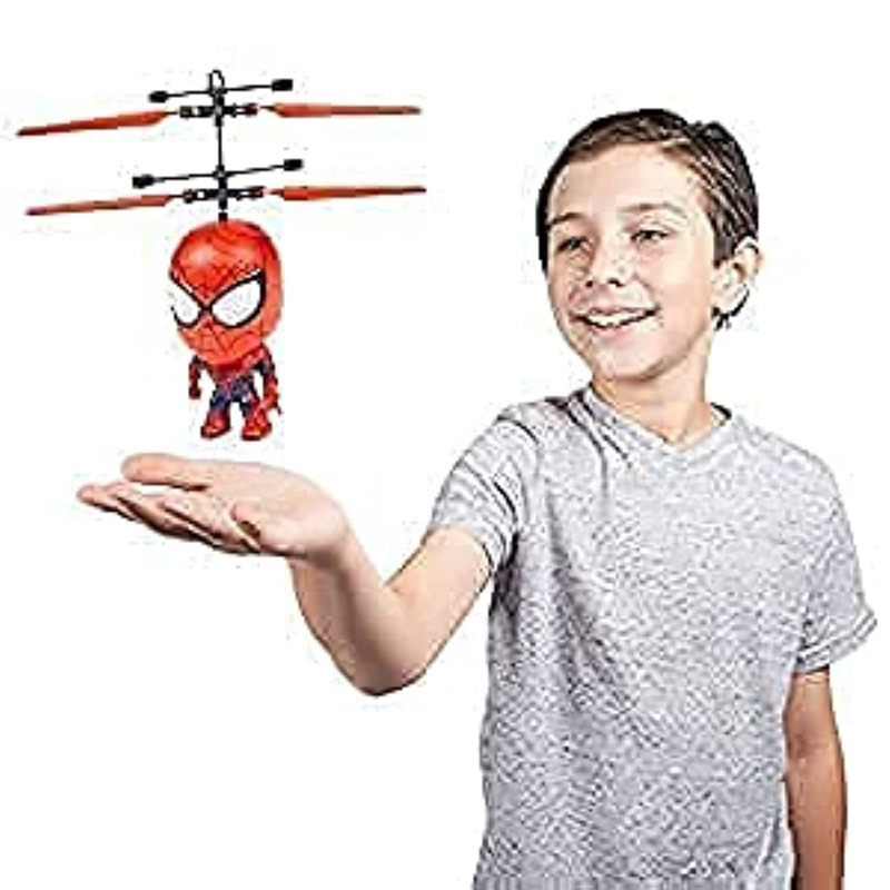 marvel-licensed-spiderman-3-5-inch-flying-figure-ir-ufo-big-head-helicopter