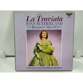 3LP Vinyl Records แผ่นเสียงไวนิล  La Traviata - Sutherland, Bergonzi, Merrill   (J18D80)