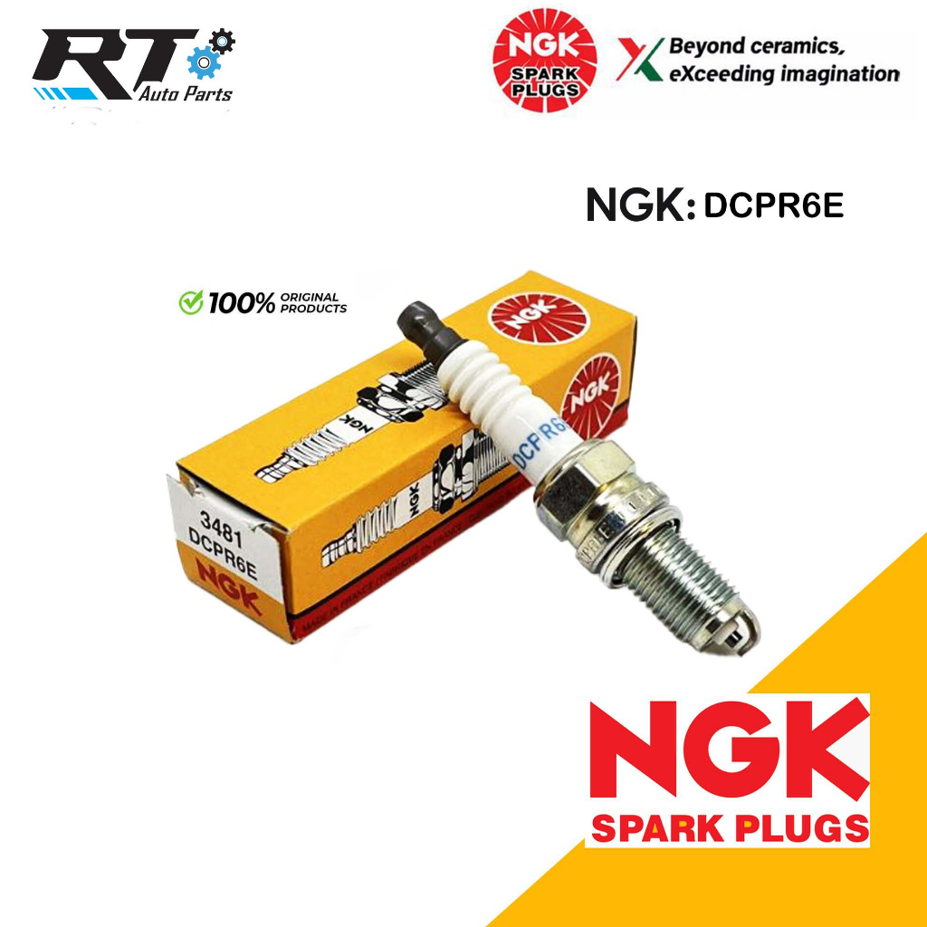 NGK หัวเทียน DCPR6E ชุด 4ตัว / หัวเทียน NGK สำหรับ Suzuki Swift 1.2 