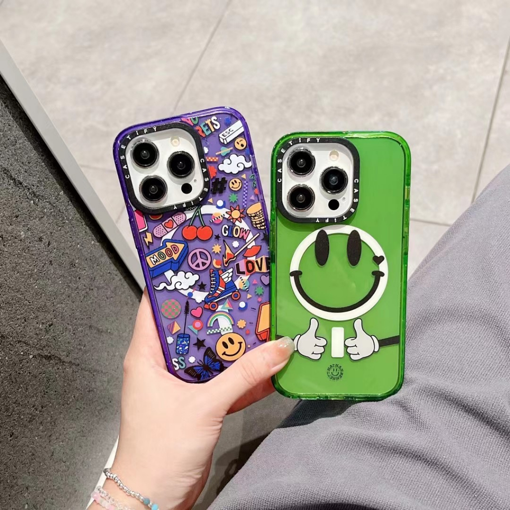 ส่งของขวัญ-เคสไอโฟน-11-12-13-14-pro-max-การ์ตูน-กราฟฟิตี-สไตล์คู่รัก-แฟชั่น-ความนิยม-ฤดูร้อน-case-for-iphoneป้องกันก
