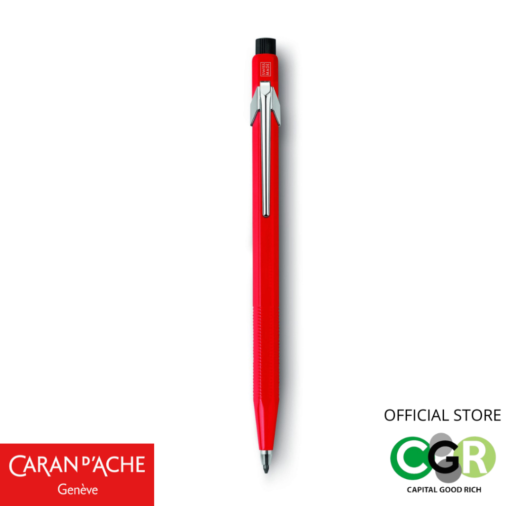 ดินสอกด-2-mm-caran-dache-fixpencil-red-884-070