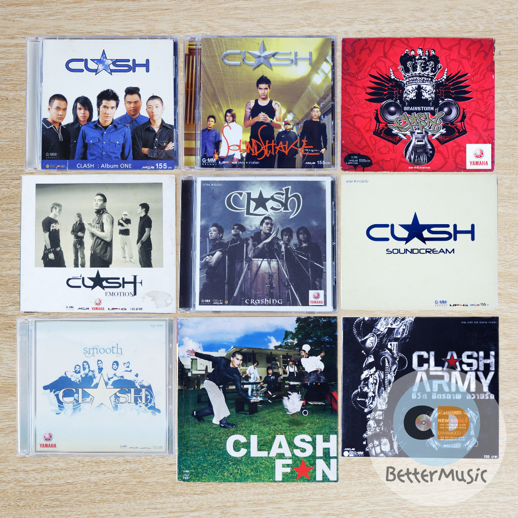 cd-เพลง-clash-แคลช-อัลบั้ม-one-soundshake-brainstorm-emotion-crashing-soundcream-smooth-fan-ชีวิต-มิตรภาพ-ความรัก