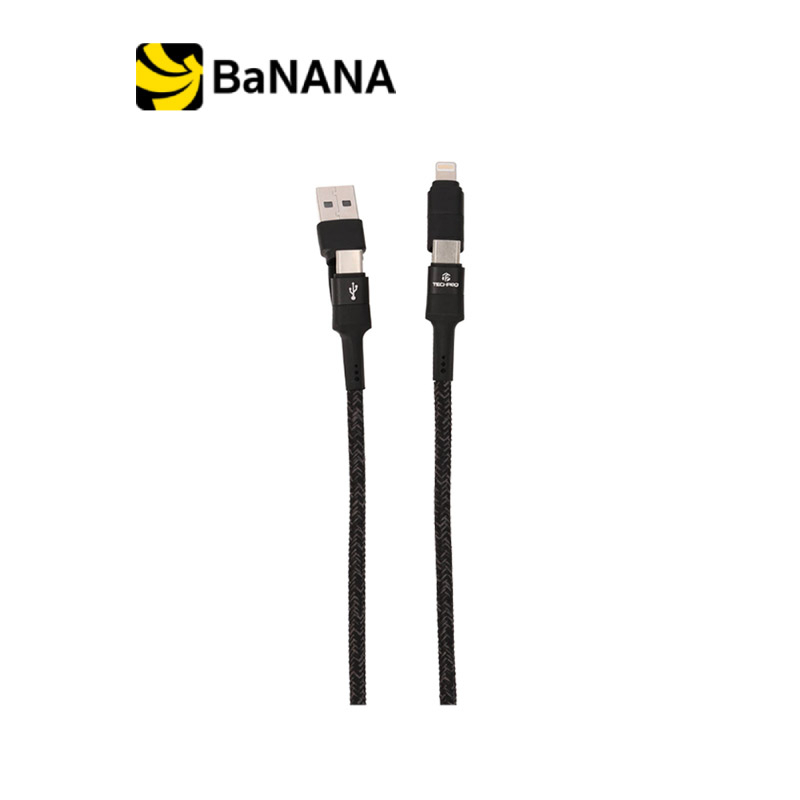 สายชาร์จ-techpro-4-in-1-multifunctional-fast-charge-amp-data-sync-1-2-m-tp-c03-black-by-banana-it