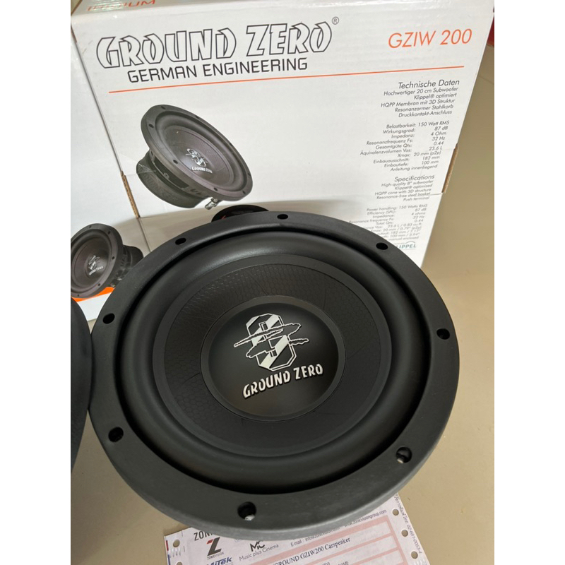 gziw200-8-subwoofer-ground-ลำโพงเบสติดรถยนต์-ตู้บลูทูธ-diy