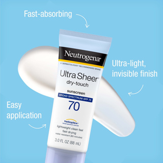 Neutrogena Ultra Sheer Dry-Touch SUNSCREEN SPF 100+ ขนาด 88ml  กันแดด
