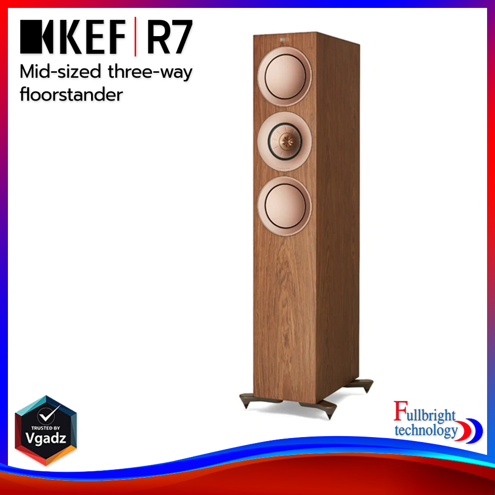 KEF R7 (PC) Floorstanding Speaker ลำโพงตั้งพื้น ขนาด 6.5 นิ้ว 3 ทาง 250 ...