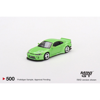 Mini GT No. 500-R Nissan Silvia (S15) Rocket Bunny Green