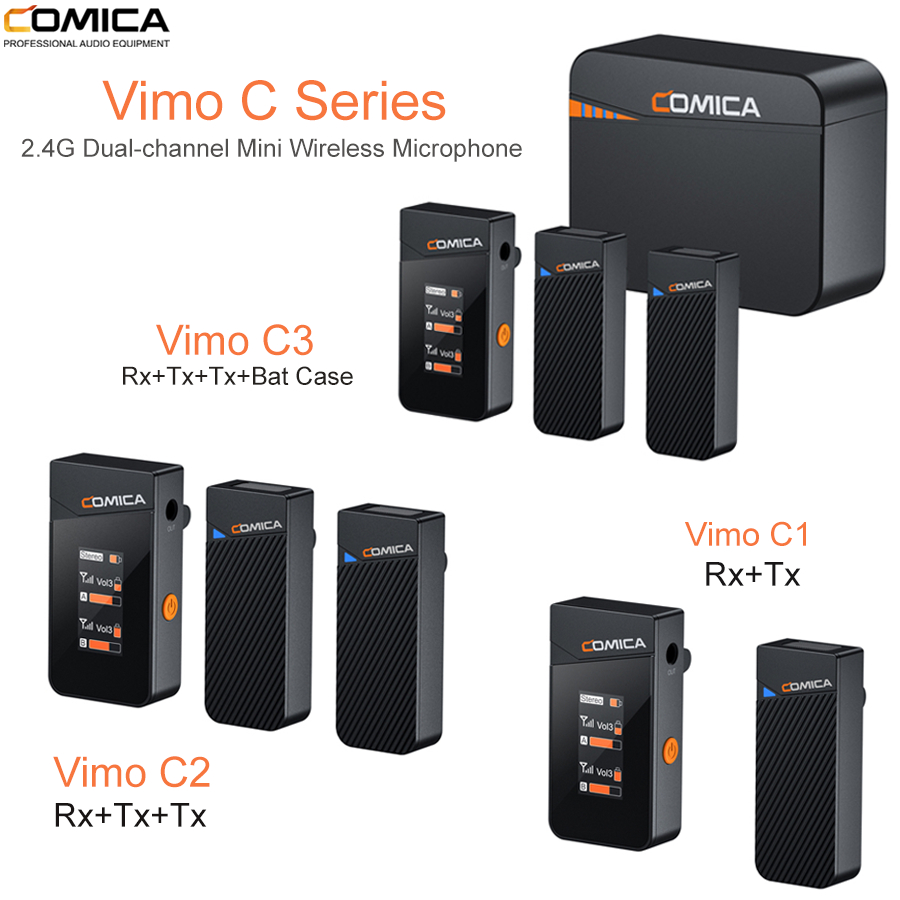 COMICA 2.4G Mini micro sans fil à double canal Vimo C3