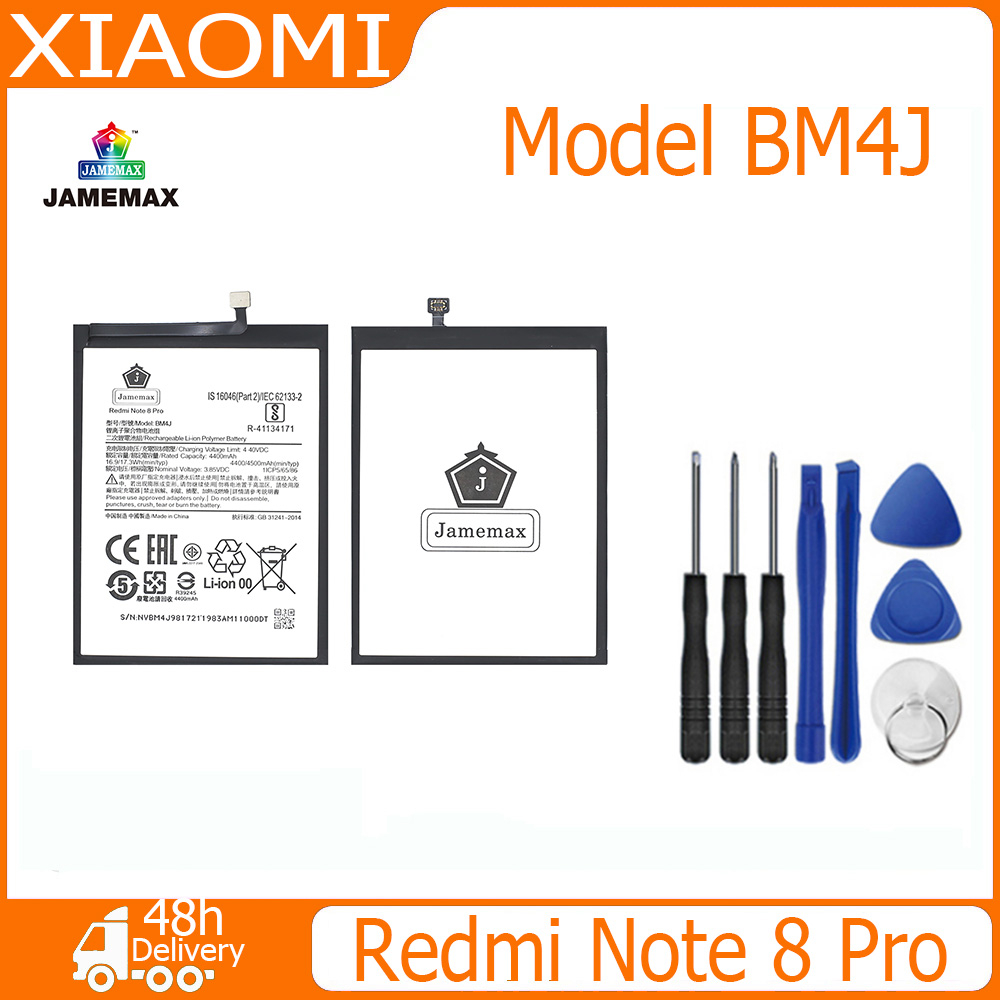 jamemax-แบตเตอรี่-xiaomi-redmi-note-8-pro-battery-model-bm4j-ฟรีชุดไขควง-hot