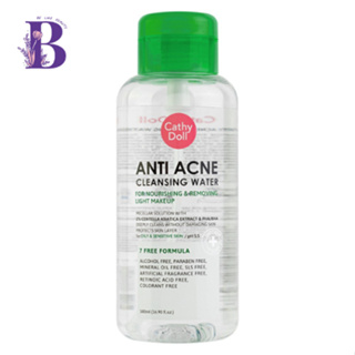 [ หัวปั๊ม ] Cathy Doll Anti Acne Cleansing Water 500มล. ลบเมคอัพ คุมมัน กันสิว