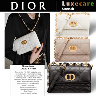 ถูกที่สุด ของแท้ 100%/ดิออร์Dior MISS CARO MINI Women/Shoulder Bag สุภาพสตรี/กระเป๋าสะพาย