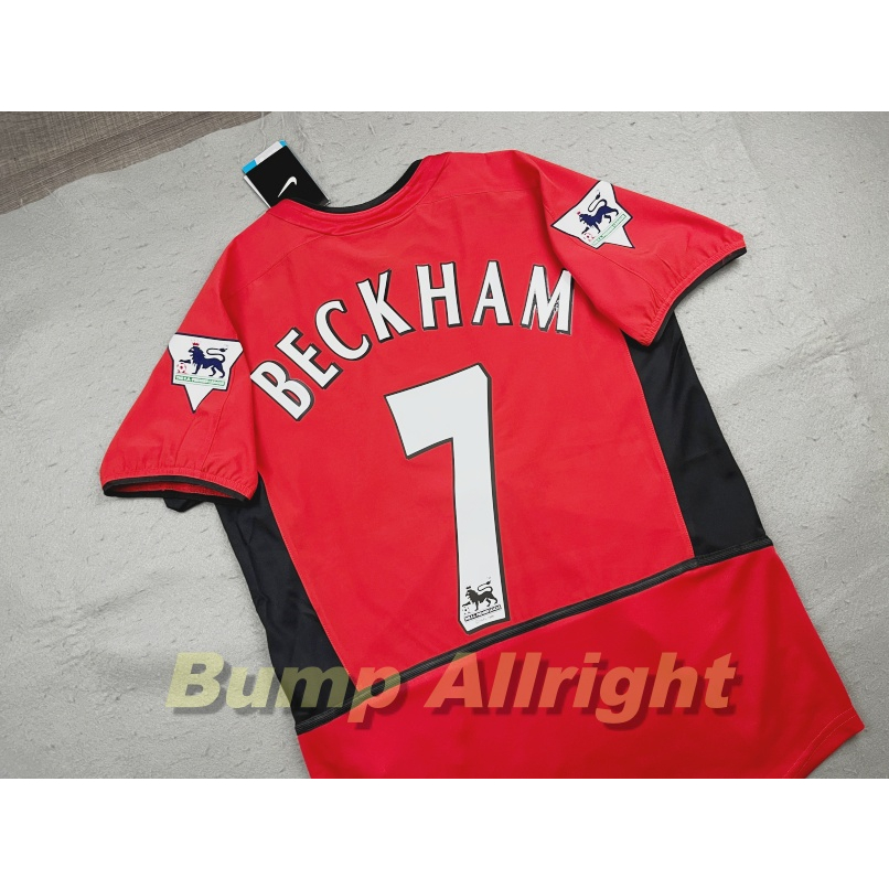 retro-เสื้อฟุตบอลย้อนยุค-vintage-ทีม-แมนยู-man-u-home-2002-10-v-vanistelrooy-7-beckham-เสื้อเปล่า