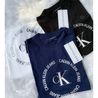 เสื้อยืด Calvin Klein Circle logo 100% Authentic ของแท้