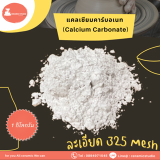 Calcium Carbonate/Whiting (CaCO3) แคลเซียม คาร์บอเนต ปริมาณ 1 กิโลกรัม