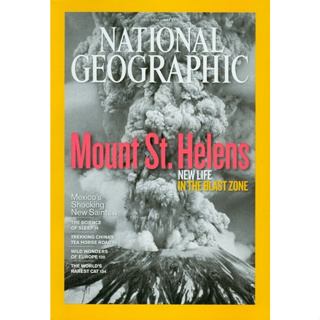 National Geographic Magazine, Mount St. Helens New Life In Blast Zone  ********หนังสือมือสอง สภาพ 70-80%********