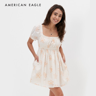 American Eagle Square Neck Mini Dress ชุดเดรส ผู้หญิง มินิ (NWDR 039-7173-106)