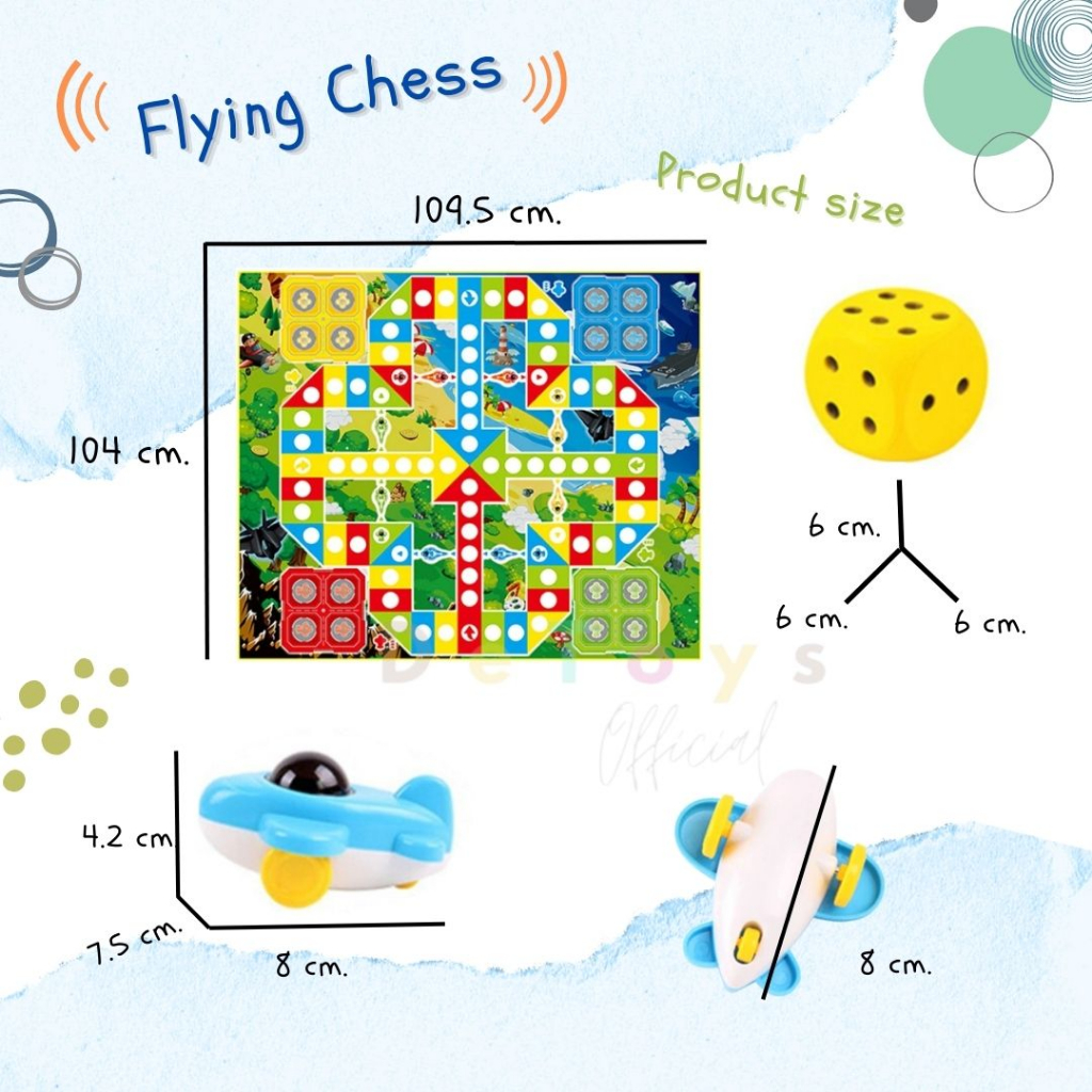 เกม-flying-chess-เครื่องบินหมากรุก-3d-เกมกระดาน-เกมบอร์ด-หมากรุก-ของเล่นเสริมพัฒนาการ-เกมครอบครัว