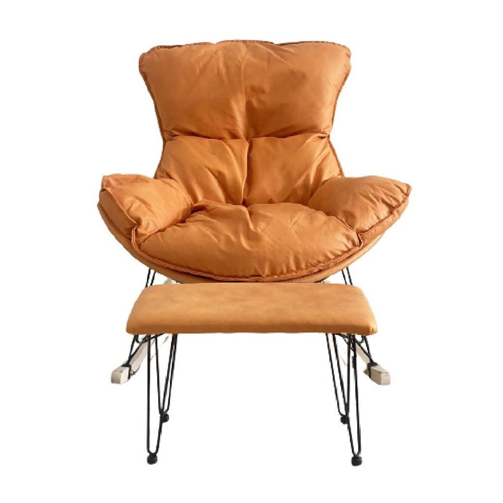 bomidi-เก้าอี้โยกบุนวม-bomidi-สีส้ม