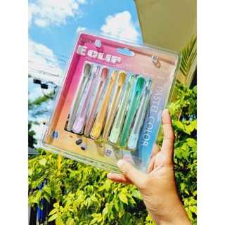 กิ๊ฟหนีบผม สีพาสเทล 1แพค มี 8ชิ้น