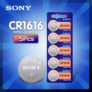 5PCS CR1616 ปุ่มเซลล์แบบเหรียญแบตเตอรี่ SONY 100% Original cr 1616 3V แบตเตอรี่ลิเธียม DL1616 ECR1616