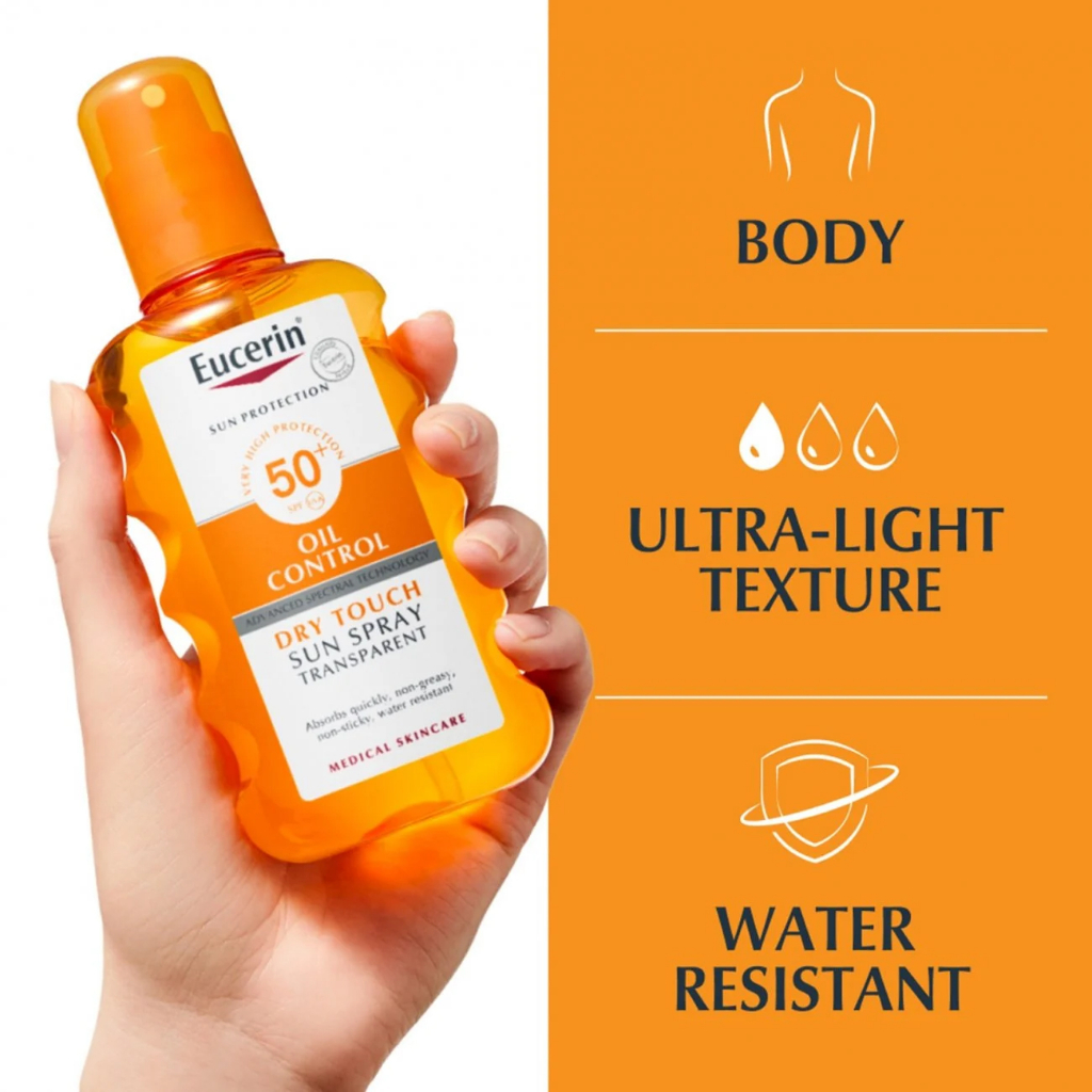 Eucerin Sun Oil Control Dry Touch Sun Spray Transparent SPF50+ 200ml  Թ ѹᴴѺǡ Ѻ | Shopee Thailand