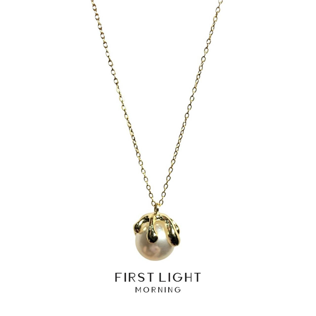 first-light-morning-pearline-necklace-สร้อยพร้อมจี้ประดับมุก-ความยาว-40-44-cm