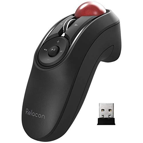 Relacon Handheld Trackball Mouse Thumb Control Wireless