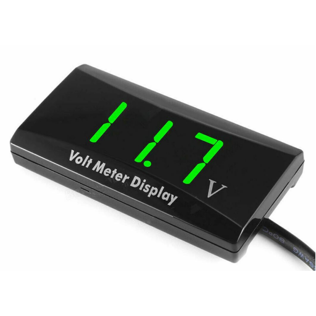 โวลต์มิเตอร์วัดไฟ-แบต-5-28vdc-วัดโวลต์-กันน้ำ-waterproof-display-digital-led-voltage-volt-gauge-voltmeter-car-motorcycle