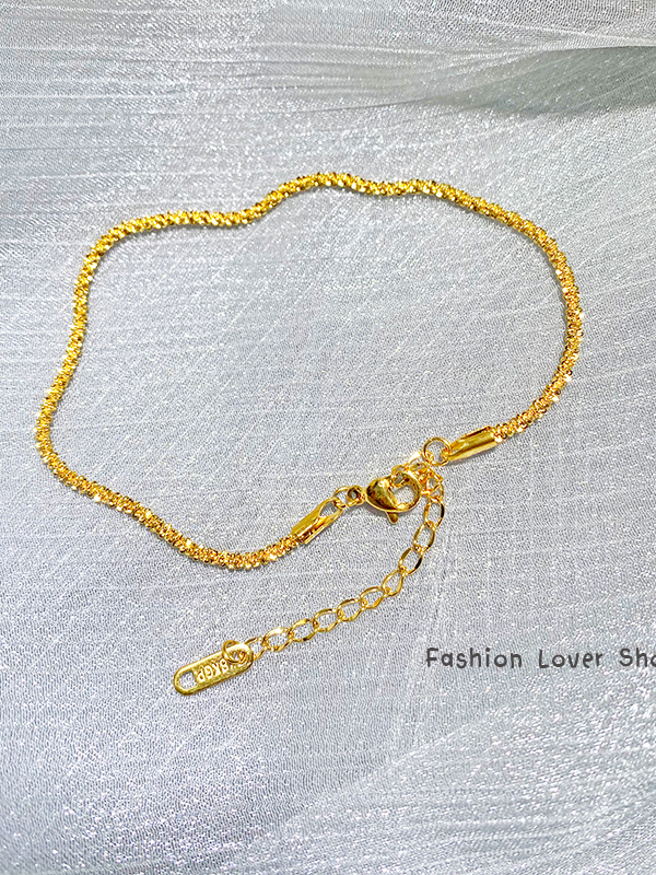 สร้อยข้อเท้าเกลียวทอง-สร้อยข้อเท้า-สร้อยข้อเท้าสำหรับผู้หญิง-anklet-สร้อยข้อเท้าแฟชั่น-สร้อยข้อเท้าสแตนเลส-เรียบหรู