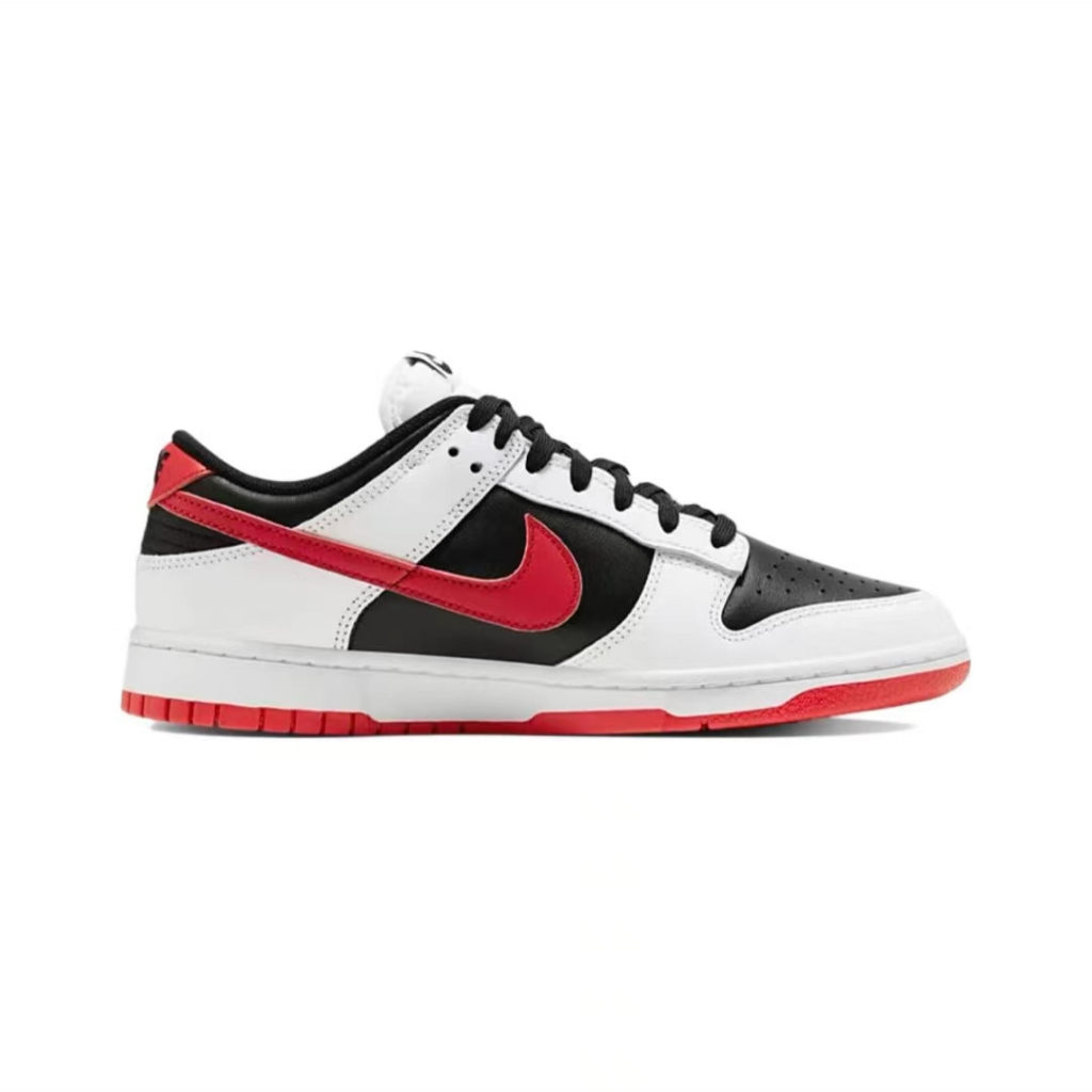 ยิงจริง-nike-sb-dunk-low-black-white-red-รองเท้าวิ่ง-รองเท้า-nike