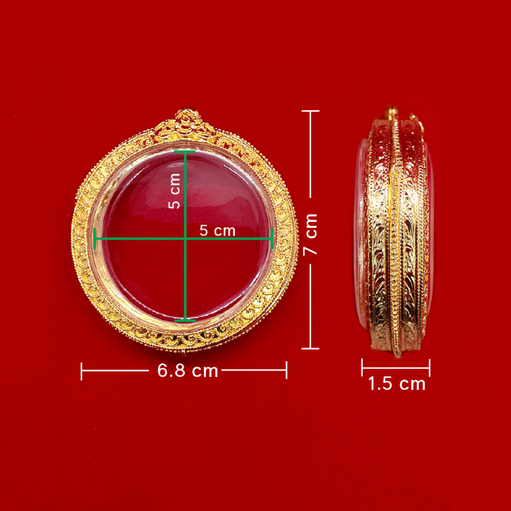 กรอบพระจตุคาม-กรอบพระตลับสำเร็จรูป-แถมฟรี-ห่วงใส่สร้อยและยางรองอัด-หุ้มเศษทองแท้เยาวราช-สามารถใส่ได้ทุกโอกาส-ใส่ได้กับสร