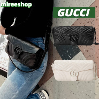 🍒กุชชี่ Gucci กระเป๋า GG Marmont Shoulder Bag