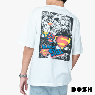 DOSH OVERSIZED SHORT SLEEVE T-SHIRT SUPERMAN เสื้อยืดโอเวอร์ไซส์ DSMT5206-OW