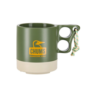 CHUMS CAMPER MUG CUP 250ml. สี OLIVE/GRAY - แก้วน้ำชัมส์ แก้วแคมป์ปิ้ง