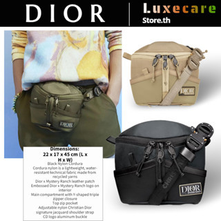 ดิออร์👜Dior X MYSTERY RANCH Men/Belt Bags ผู้ชาย/กระเป๋าคาดเข็มขัด