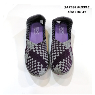 5okshop รองเท้าผ้าใบ ยางยืด เพื่อสุขภาพ รุ่น 2A7038 มีไซส์ใหญ่พิเศษ