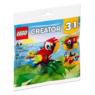 LEGO 30581: Polybag Creator Tropical Parrot ของใหม่ ของแท้ พร้อมส่ง