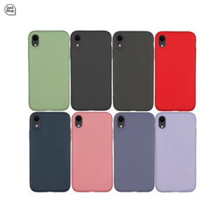 เคส สำหรับ iPhone XR เคสซิลิโคนนิ่ม กันกล้อง สีพาสเทล TPU หนา