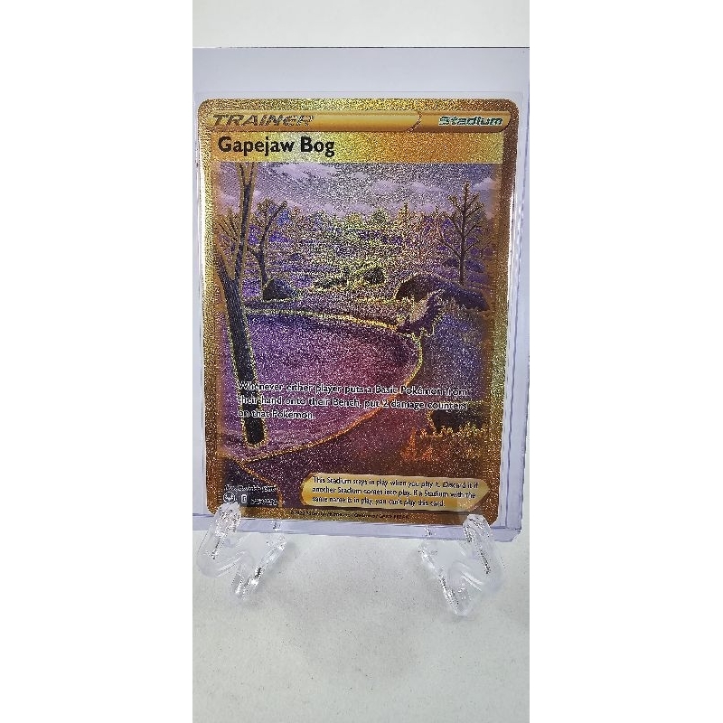 Pokemon Card "Gapejaw Bog Gold 213/195" ENG Silver Tempest | Shopee Thailand