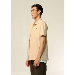 ENHANCED NEUTRALS CUSTOM FIT CUBAN SHIRT เสื้อเชิ้ตคิวบันสีครีม ENHANCED NEUTRALS ทรงคัสตอมฟิต